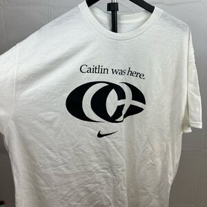 Caitlin Clark CC Nike Caitlin Was Here Shirt Size XL